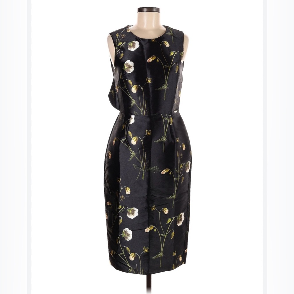 Hope & Ivy (ASOS) US 6 black floral dress worn once